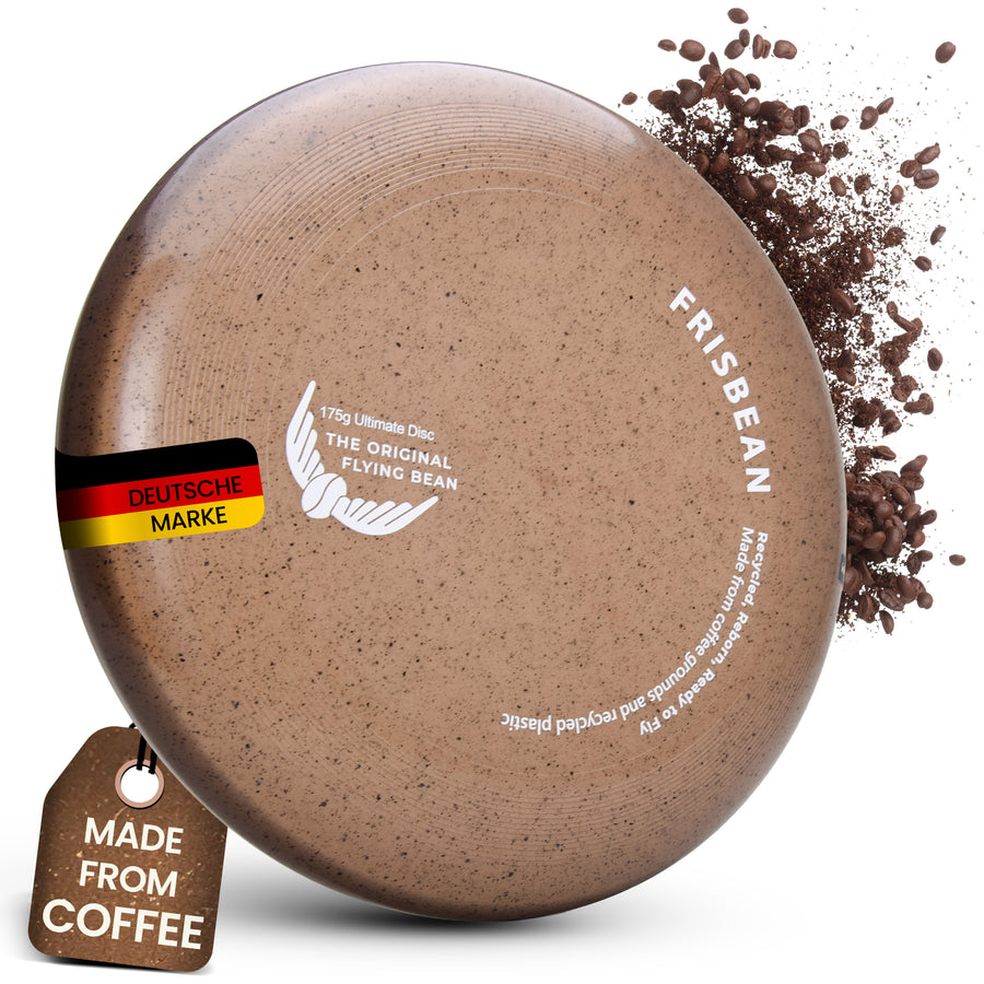 CoffeeBean - nachhaltige Frisbee-Scheibe aus Kaffeesatz & recyceltem Kunststoff – 175g